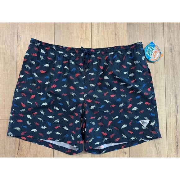 NWT Columbia PFG 2XL 6" Rambler Men’s Water Shorts Black Performance Swim - Picture 4 of 4